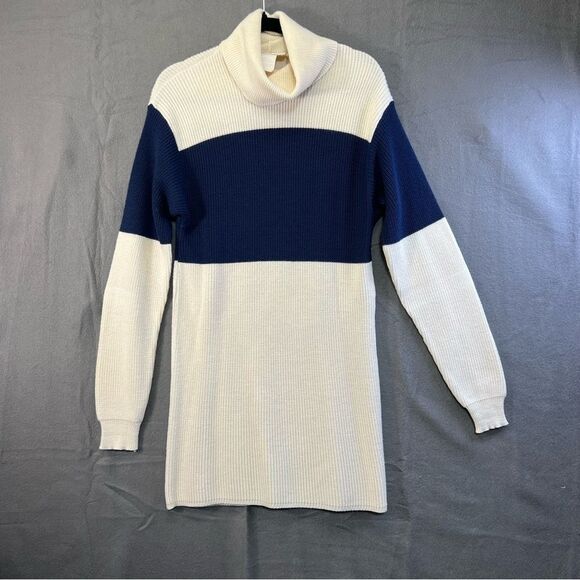 Vintage 1990s Linda Lundstrom Women’s Sz small turtleneck dress wool blend - Picture 1 of 16